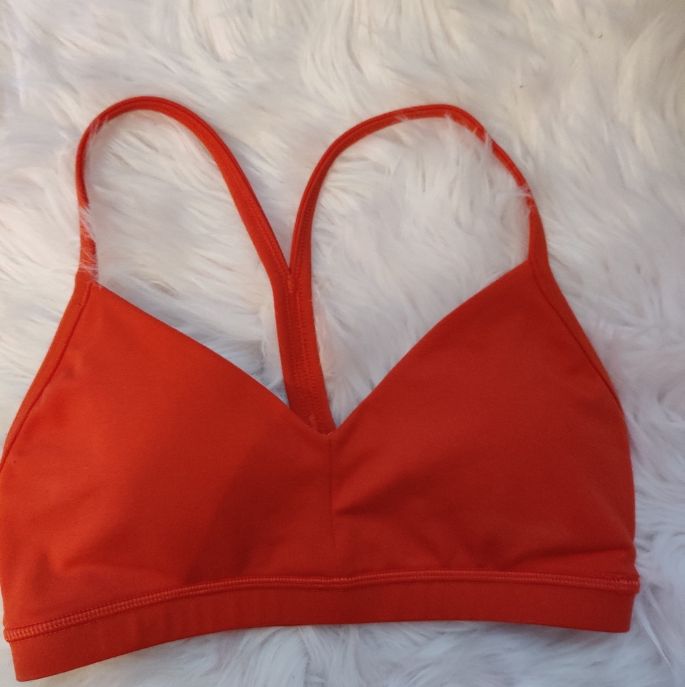 Fleo reinette orange sports bra Sz s